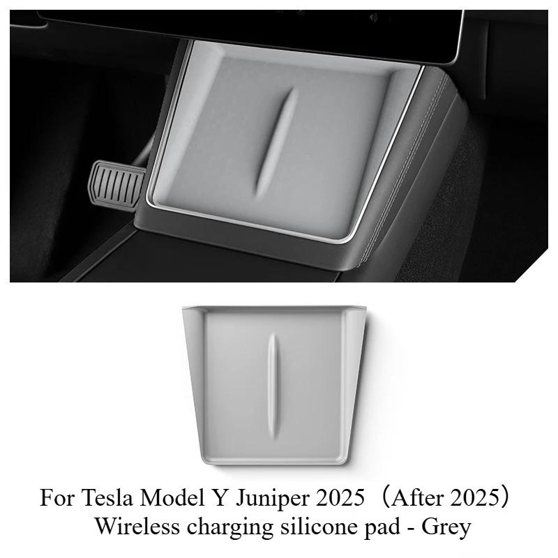 For Tesla Model 3 Y Juniper Highland 2025 Center Console Armrest Storage Box Stowing Tidying Lower Bottom Mat Organizer Tray Pad
