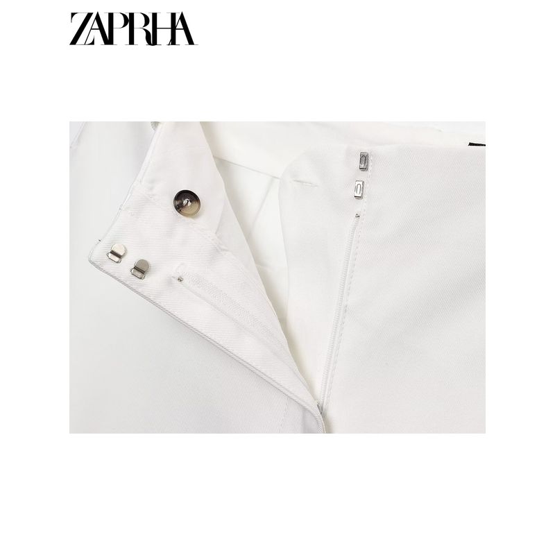 Zaprha 2025 New Arrival Cotton Long Casual Shorts Women's Outer Straight-leg Loose Cropped Pants 3483303