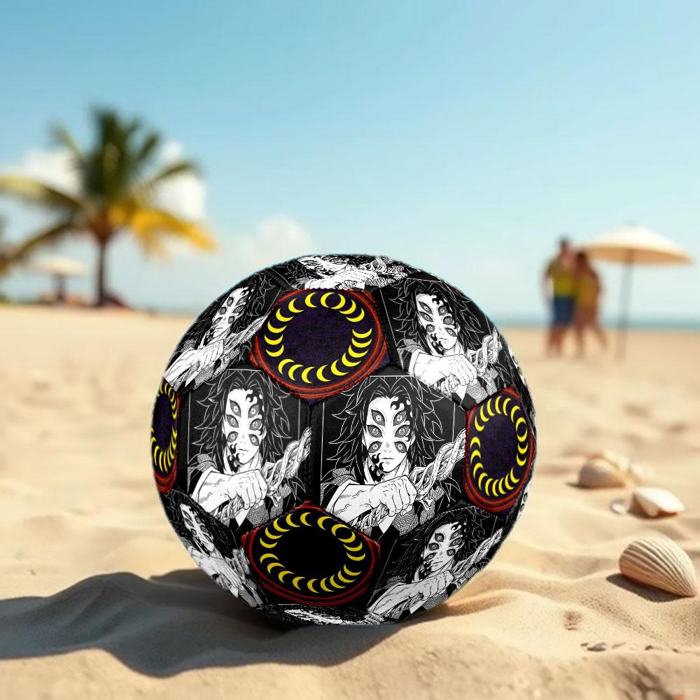 1pc Demon Slayer Kimetsu No Yaiba Soccer Ball Size 5 Indoor Soccer Ball Fashion Colorful Backyard Game - Great For Sports Fans Gift HE27
