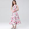 Summer Women Elegant Sleeveless Print High Waist Long Maxi Tank Party Dresses
