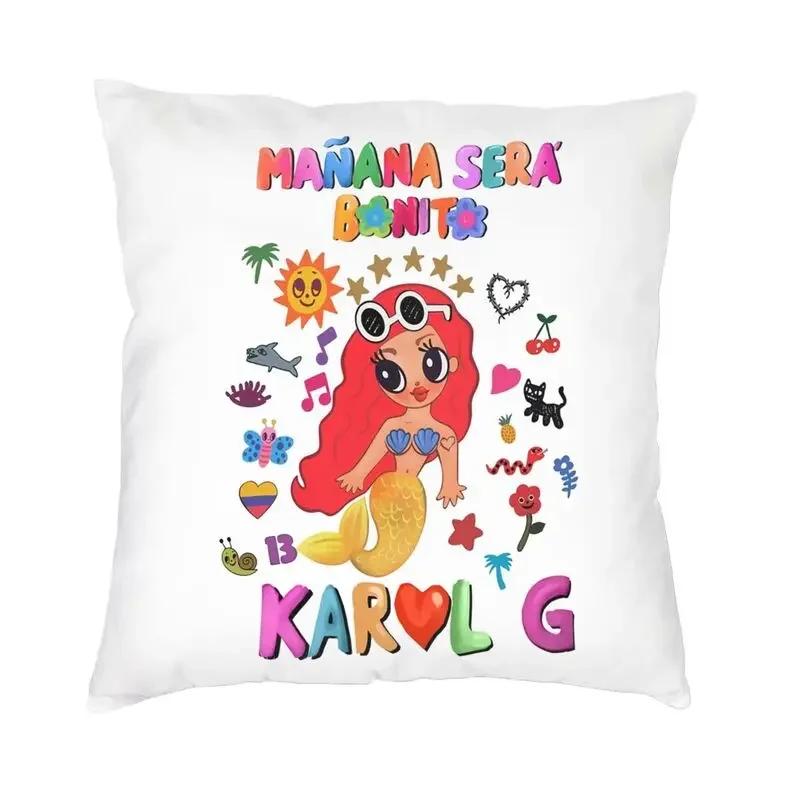 Manana Sera Bonito Karol G Pillow Case Home Decoration Nordic Cushion Cover Square Pillowcase
