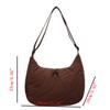 New Japanese Style Quilted Shoulder Bag for Women Lightweight Padded Crossbody Tote Large Capacity Casual Commuter Bag