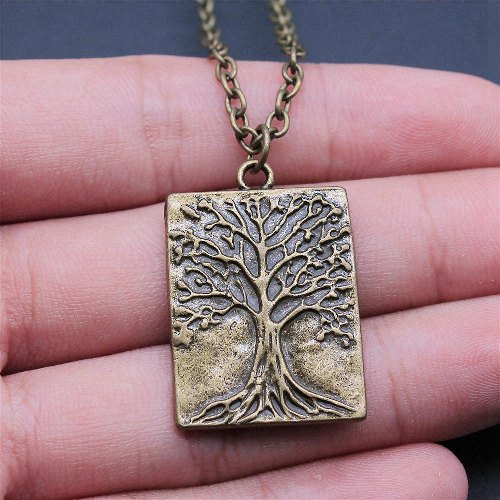 45cm Oder 70cm Lange Kette Halskette Lebensbaum Hochzeitsschmuck Zubehör QN079