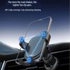 Cross-Border Aluminum Car Phone Holder for Horizontal & Vertical Screens with Gravity Induction.