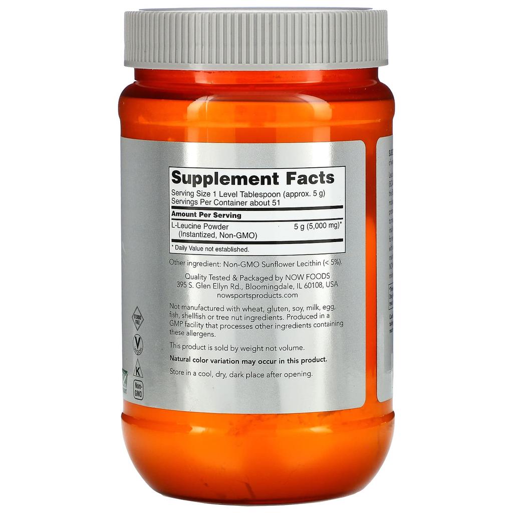 Sports, L-Leucine Powder, 255G(9Oz)