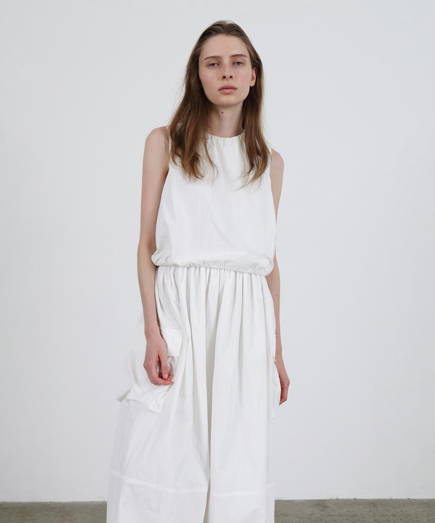 Leuba Cargo Layered String Dress - White