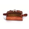 Handcrafted Brown Leather Crossbody Bag for Women – Vintage Goat Leather Shoulder Purse – Medium Size Travel & Daily Use Bag