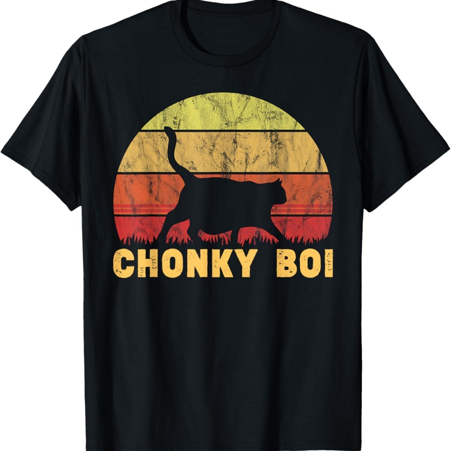 

Chonky Boi Fat Cat Lover Boy Fat Cat Meme T-Shirt XXXXXL чорний