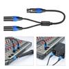 Professional Cable Plastic Splitters Cable Reliable Y Cord Flexible Cable Female To Double Male Cord Adapter 50cm Cord