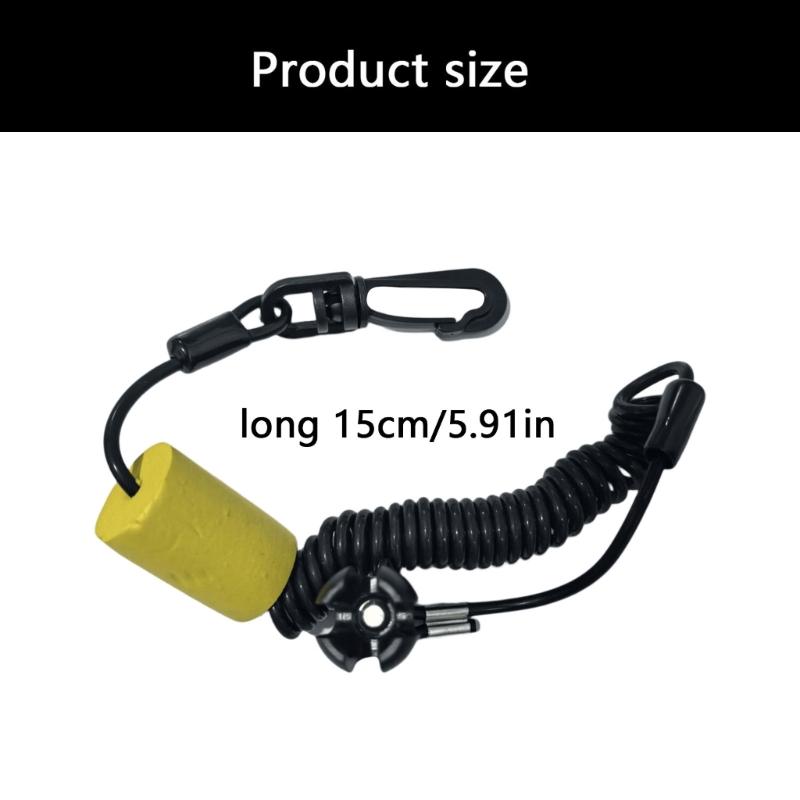 PWC Key Lanyard with Attachment Clip, 278002843 278003410 Coiled Tether Structure and ABS Key Housing