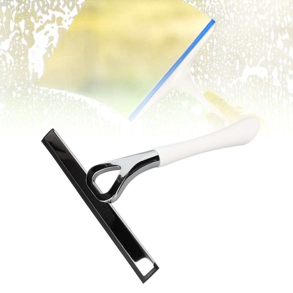 Rodo de vidro com cabo de metal, rodo de limpeza de vidro com economia de trabalho eficaz para banheiro e chuveiro 