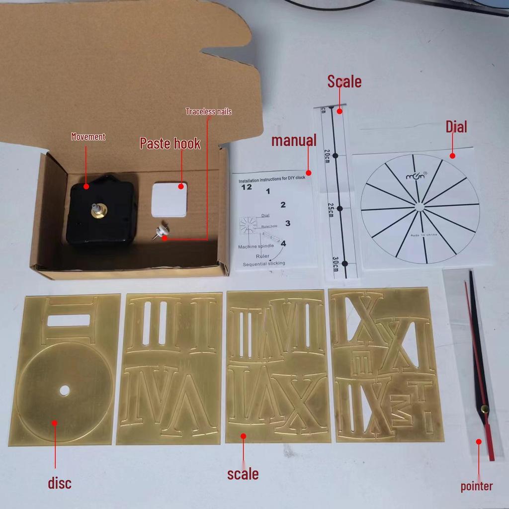 3D Creative Acrylic DIY Wall Clock for Living Room
