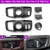 F45 F46 F30 F32 F15 F16 F85 F86 Car Dashboard Headlight Switch Rotary Button Cap Headlamp Cover Panel For BMW X5 X6 2 3 Series