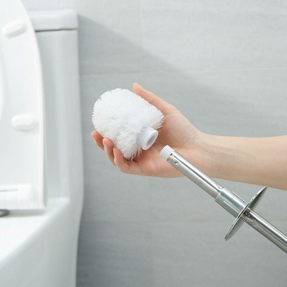 Stainless Steel Toilet Bowl Brush and Holder Deep Cleaning Toilet Cleaning Brush Bathroom