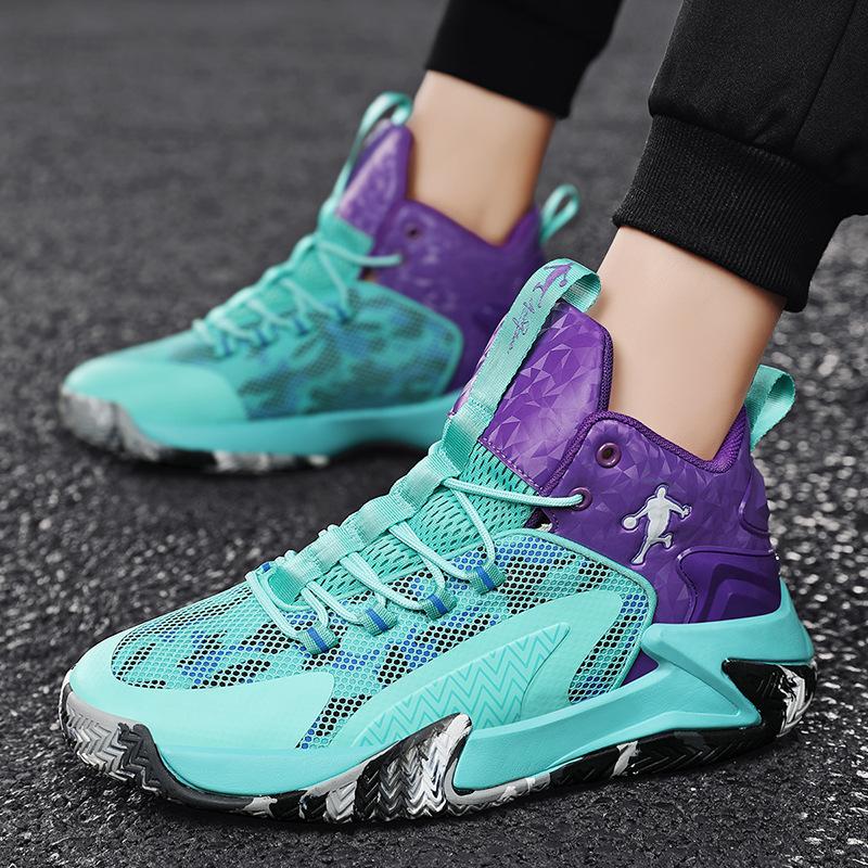 

Мужская мода дышащая баскетбольная обувь с толстой подошвой мужские высокие кроссовки