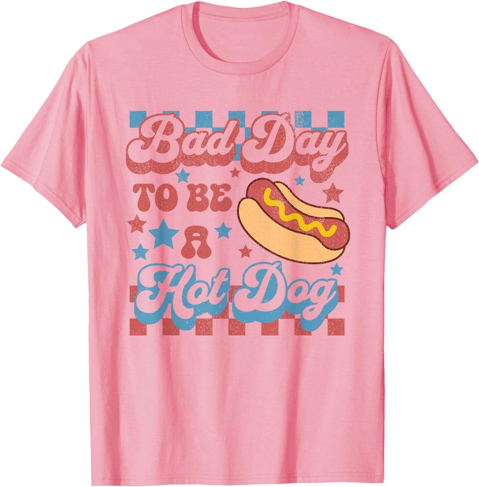 Bad Day to Be A Hot Dog Funny BBQ Grilling 4th of July T-Shirt 160