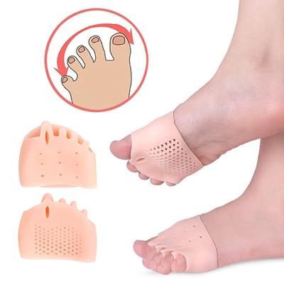 2pcs Toe Separator Valgus Corrector Orthotics Protector Overlapping Forefoot Pad Foot Care