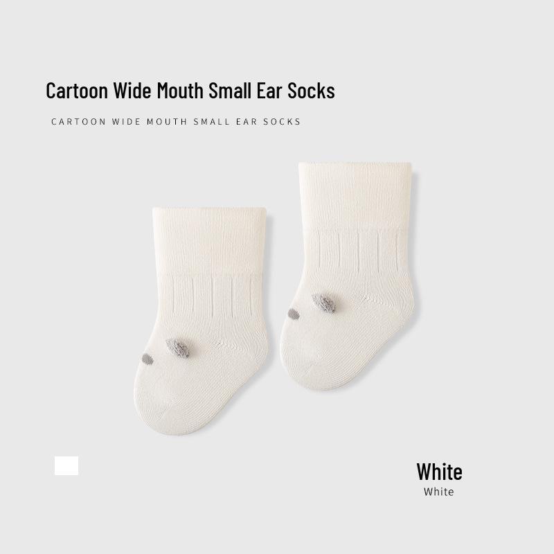 Autumn Combed Cotton Baby Socks - Breathable, Candy Colors, Antibacterial, Seamless Mid-Calf for Infants & Toddlers
