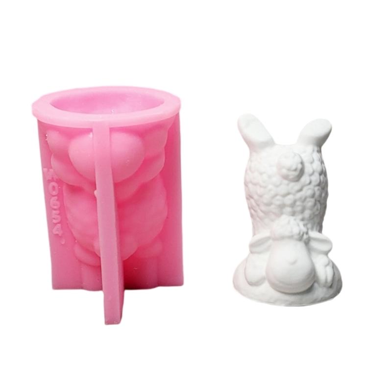 Handmade Silicone Mould Inverted Goat Molds Ornament Molds Animal Molds Casting Molds for Home Table Decorations