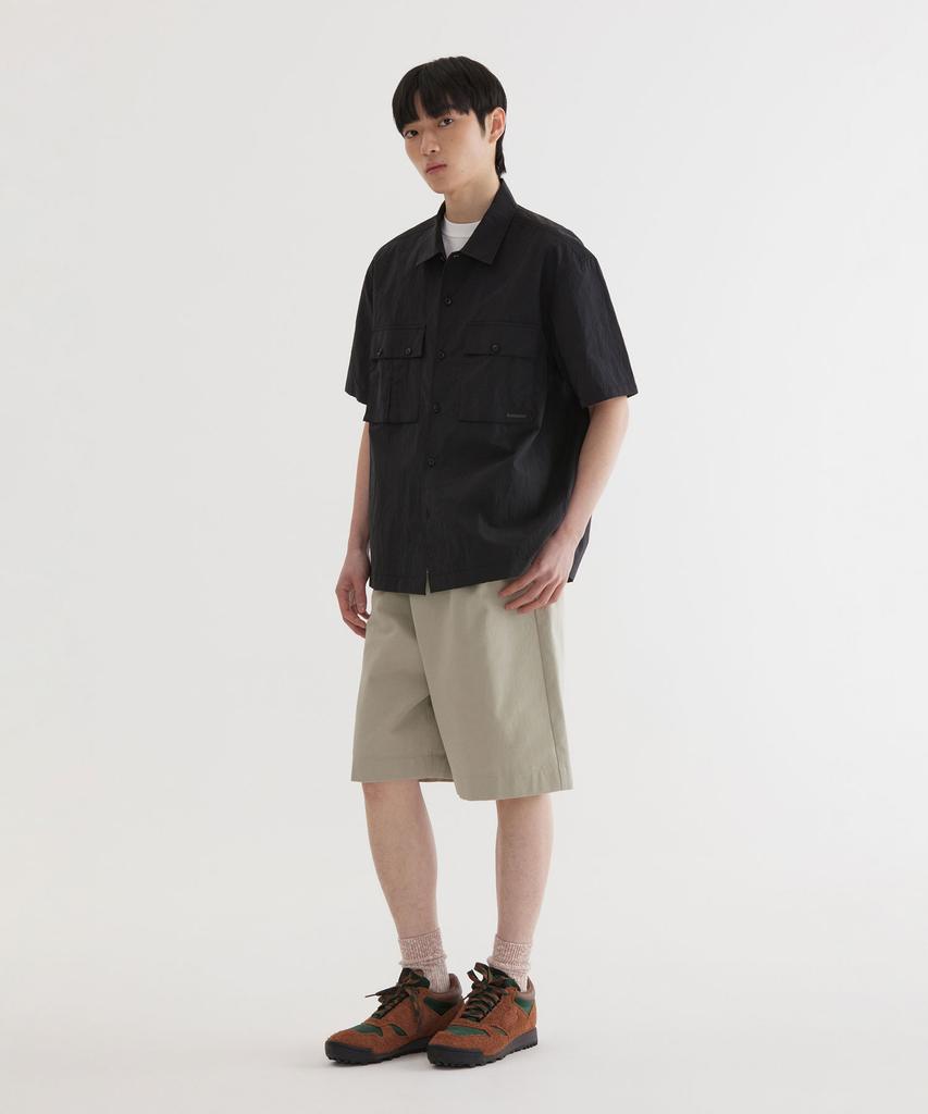 COVERNAT Nylon Fatigue Half Shirt Black