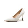 Women's shoes wedding high heels solid color silk shoes thin heels thin women's shoes versatile pointed single shoes women's summer