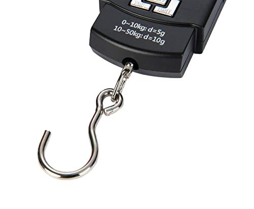 50kg 10g LCD Display Portable Electronic Balance Digital Fish Postal Hook Hanging Luggage Scale