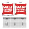 Make America Go Away Greenland  Square Pillowcases Polyester Bed Car MAGA  Cushion Case Funny Decorative Pillow Cover 4545