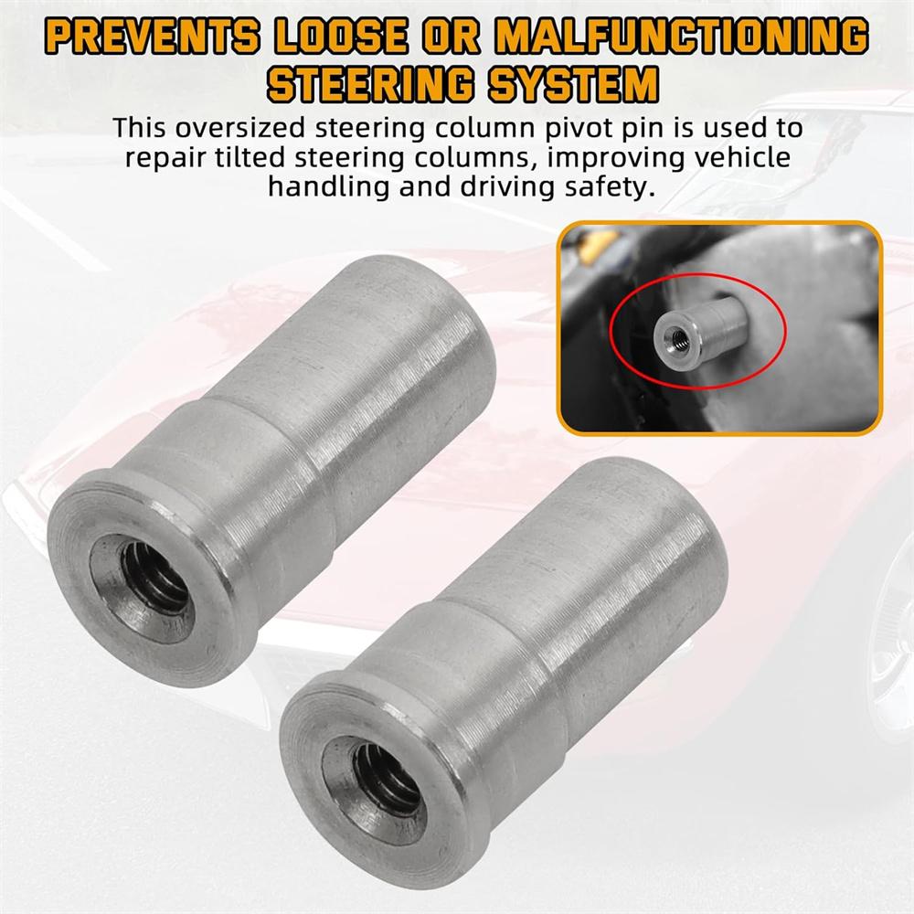 2Pcs For 1969-2002 Car Truck Saginaw Tilt Steering Column Pivot Pins Repair Kit