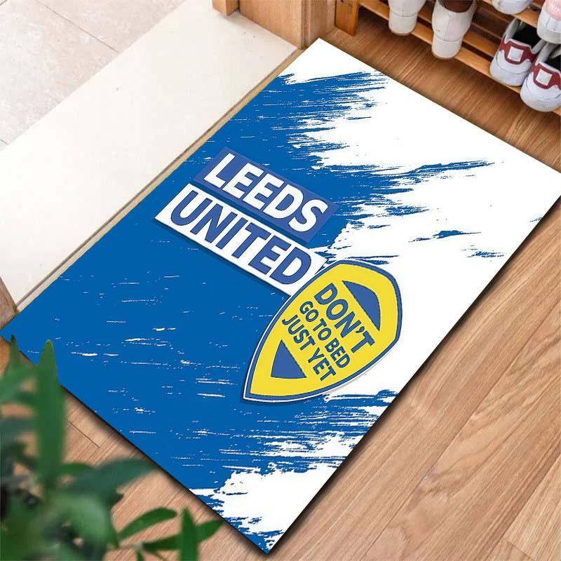 Leeds United Teppich für Wohnzimmer Schlafzimmer Zuhause Sofadekoration, Kinder Spiel rutschfeste Bodenmatte