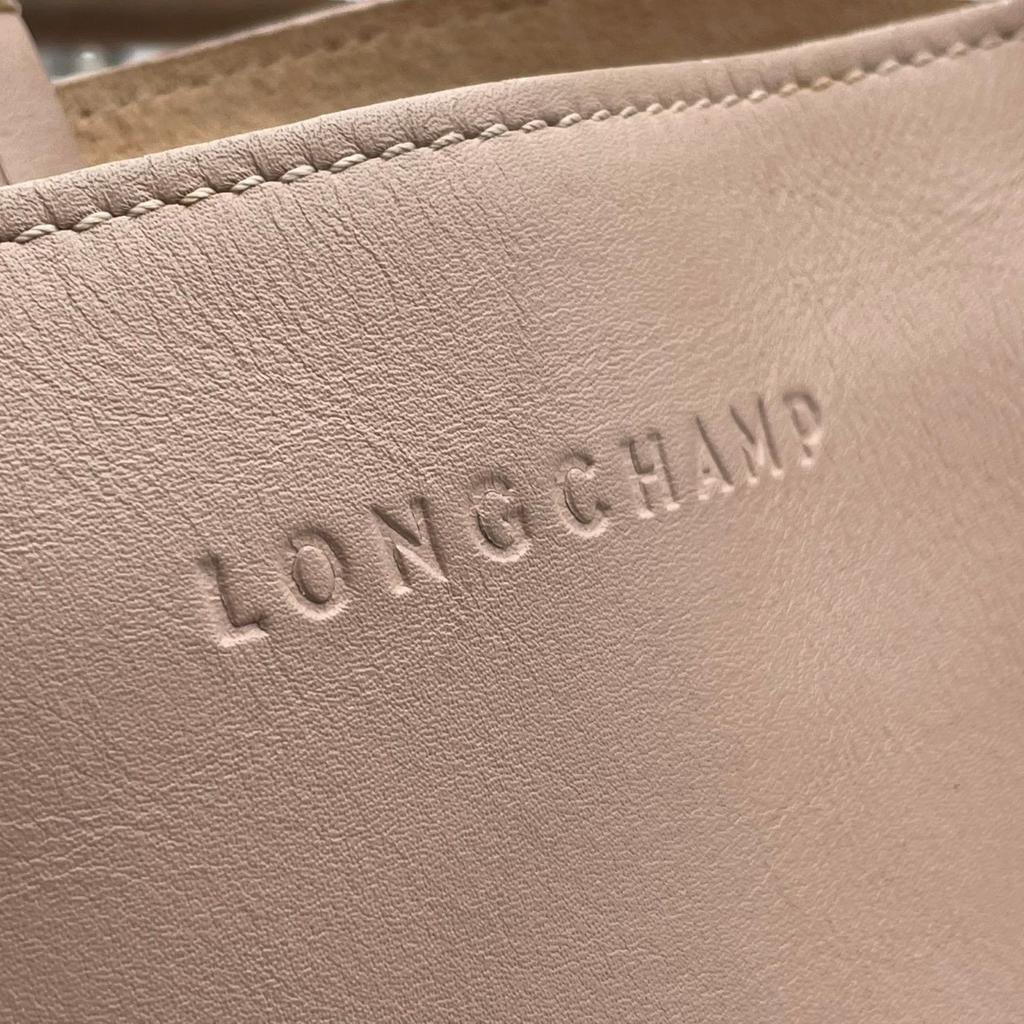 Used Longchamp Tote Bag / Handbag PenelopeTote Bag Light pink/beige leather/Suede Women