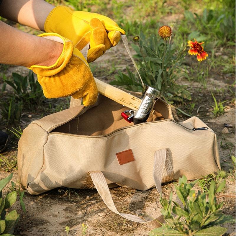 Tent Rod Storage Bag Waterproof Oxford Cloth Pouches Tent Accessory Organizers Container for Awnings Frame Canopy Rod