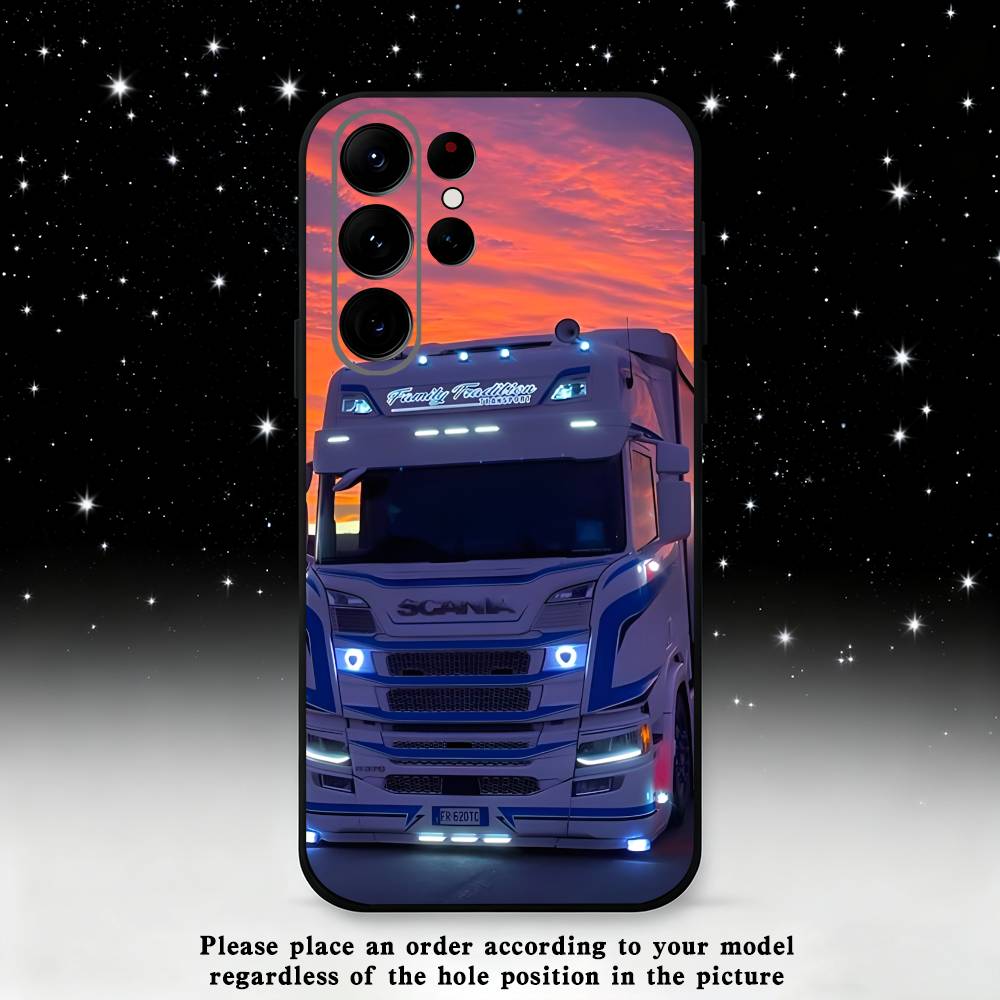 S-SCANIA Trucks SA-AB Phone Case For Samsung S25,S24,S21,S22,S23,S30,Ultra,S20,Plus,Fe,Lite,Note,10 Black Soft Shell