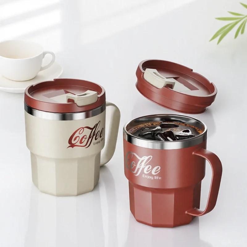 400ml Stainless Steel Insulated Cup  Cola  High Beauty Water Bottles Coffee Cup Portable Dual Drink Office Cup