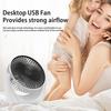 Desk Fan with 2-Speed Settings Strong Airflow Low Noise Compact Design Portable Table Air Circulator Cooling Fan