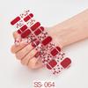 22pcs Sheet Laser Bronzing Full Cover Nail Stickers Long Lasting Tearable Cute Nail Art Wraps Design