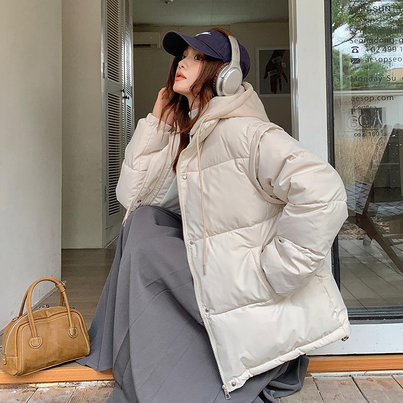 

Removable sleeves, fake two-piece down cotton clothes, women s winter new loose and versatile vests, and two coats are trendy. S белый
