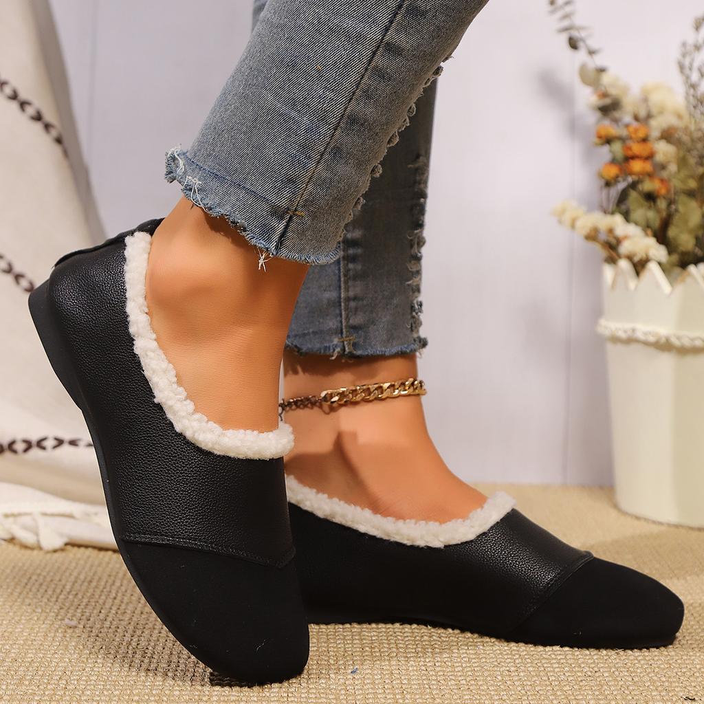 Retro Warm Cotton Shoes for Women To Wear for Autumn and Winter, New Soft Soled and Plush Warm Cotton Shoes for Women