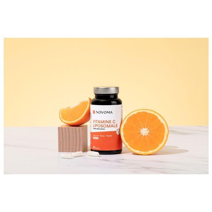 Liposomal Vitamin C - Novoma - 90 Capsules - Fatigue Reduction - Immune and Nervous System