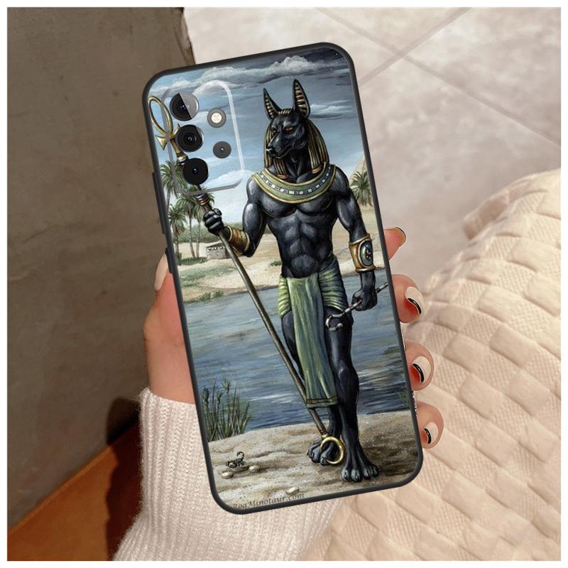 Egypt Nefertiti Anubis Ankh For Samsung Galaxy A36 A56 A16 A26 A06 A52 A53 A33 A13 A34 A54 A14 A15 A35 A55 A22 A32 Case