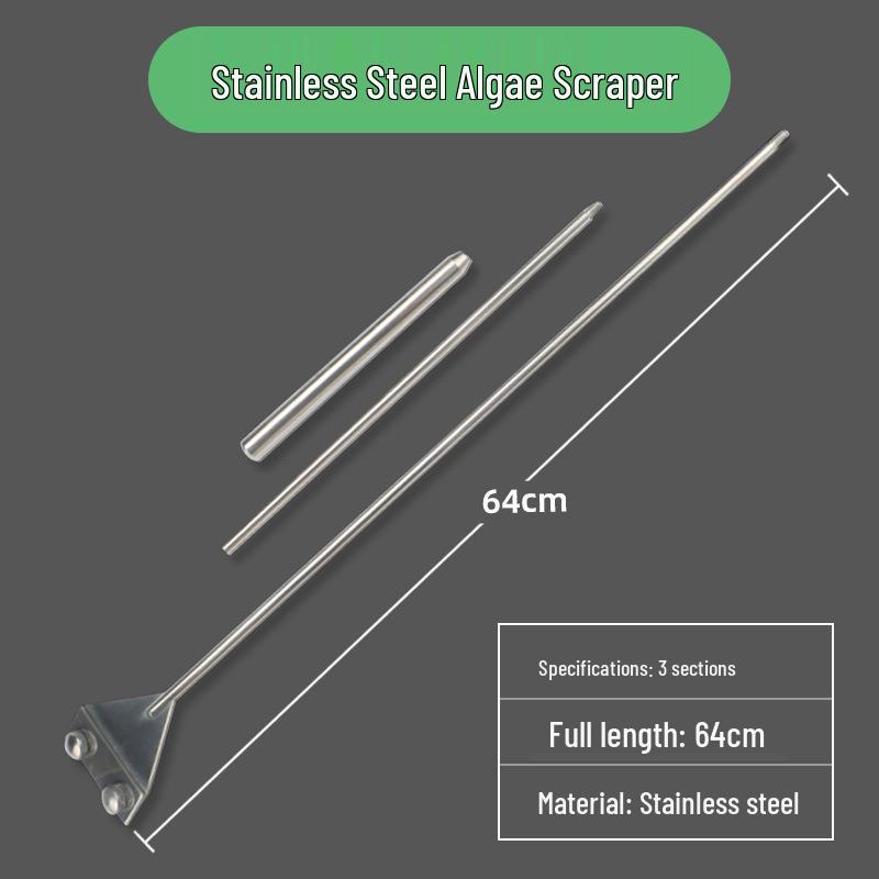 Aquarium Plant Care Set: Stainless Steel Curved Scissors, Tweezers, and Trimming Tools for Aquatic Landscaping and Cleaning.