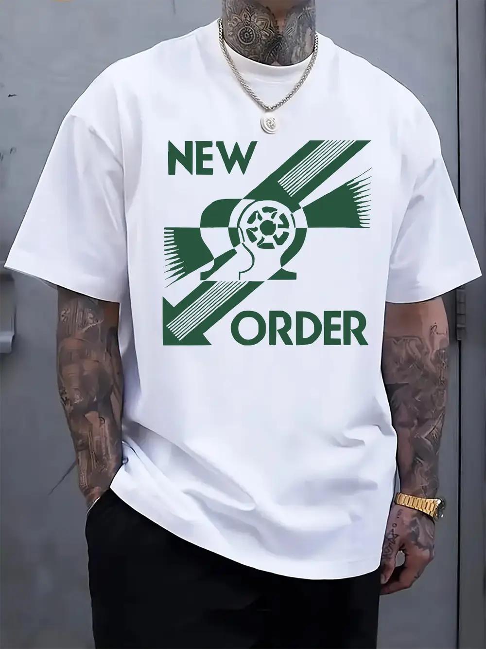 New Order Graphic T-shirt - Casual Crew Neck XXL