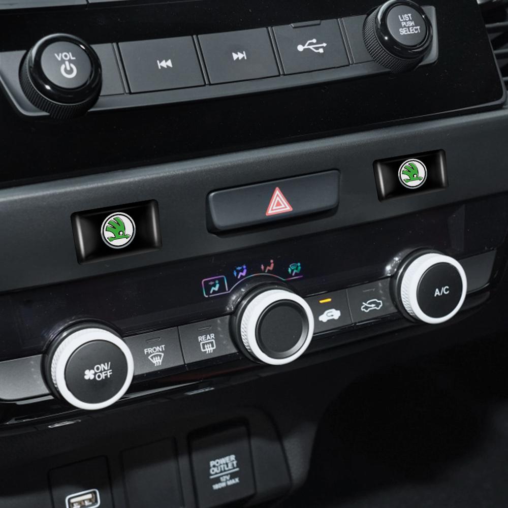 10pcs Car Interior Home Office School Computer Badge Sticker For Skoda S Fabia Rapid Superb Octavia A5 a7 2 Kodiaq Scala VRS VII kyvc74