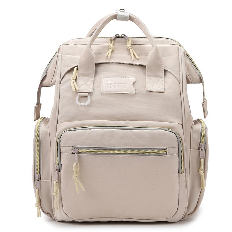 New Fashion Women'S Lunch Bag High Quality Large Capacity Mummy Bag Simple Style Waterproof Multifunctional Backpack Women