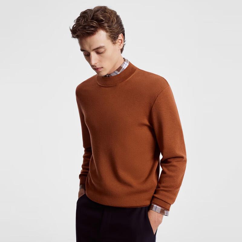 YOUNGOR Men's Comfortable Soft Versatile Wool Sweater