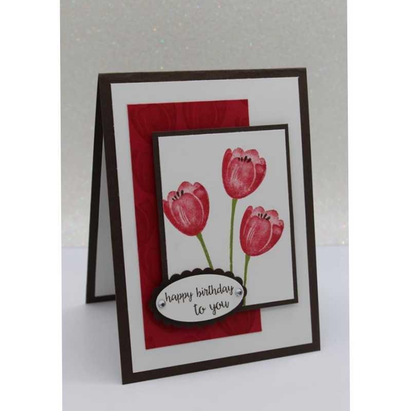 Metall-Stanzschablonen Tulpenblume für DIY Scrapbooking Fotoalbum Dekorative Prägung