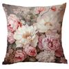 New Retro Old Peony Flower Pillowcase Home Sofa Cushion Pillowcase