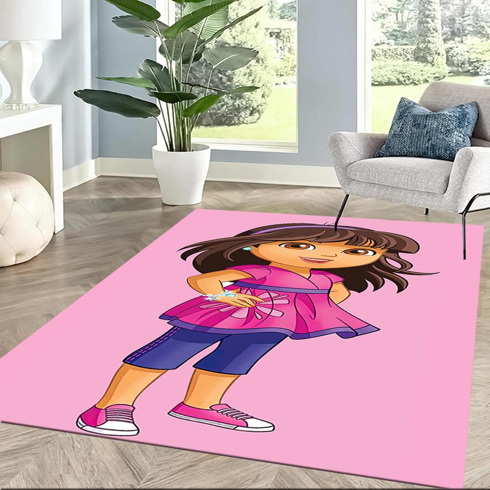 Dora Explorer Floor Rug Office Rug Perfect for Study room Kitchen Bedrooms Foyer Antislip Carpet Office home decor Spiritual Gift