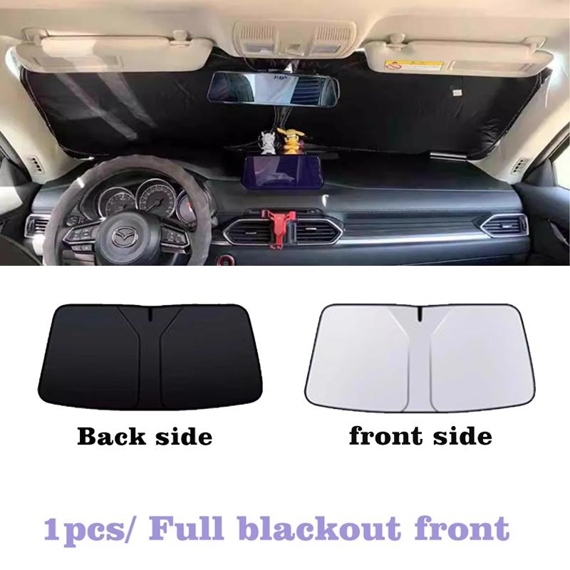 

Car Mesh Sun Shade For Tesla Model3 Accessories Model 3 2018-2024 Sunshades Auto Windshield Window Visor Anti-UV Breathable Part 1PCS Front