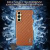 AZNS For Samsung Galaxy A57 5G Case Electroplating Carbon Fiber Texture PU + TPU Phone Cover