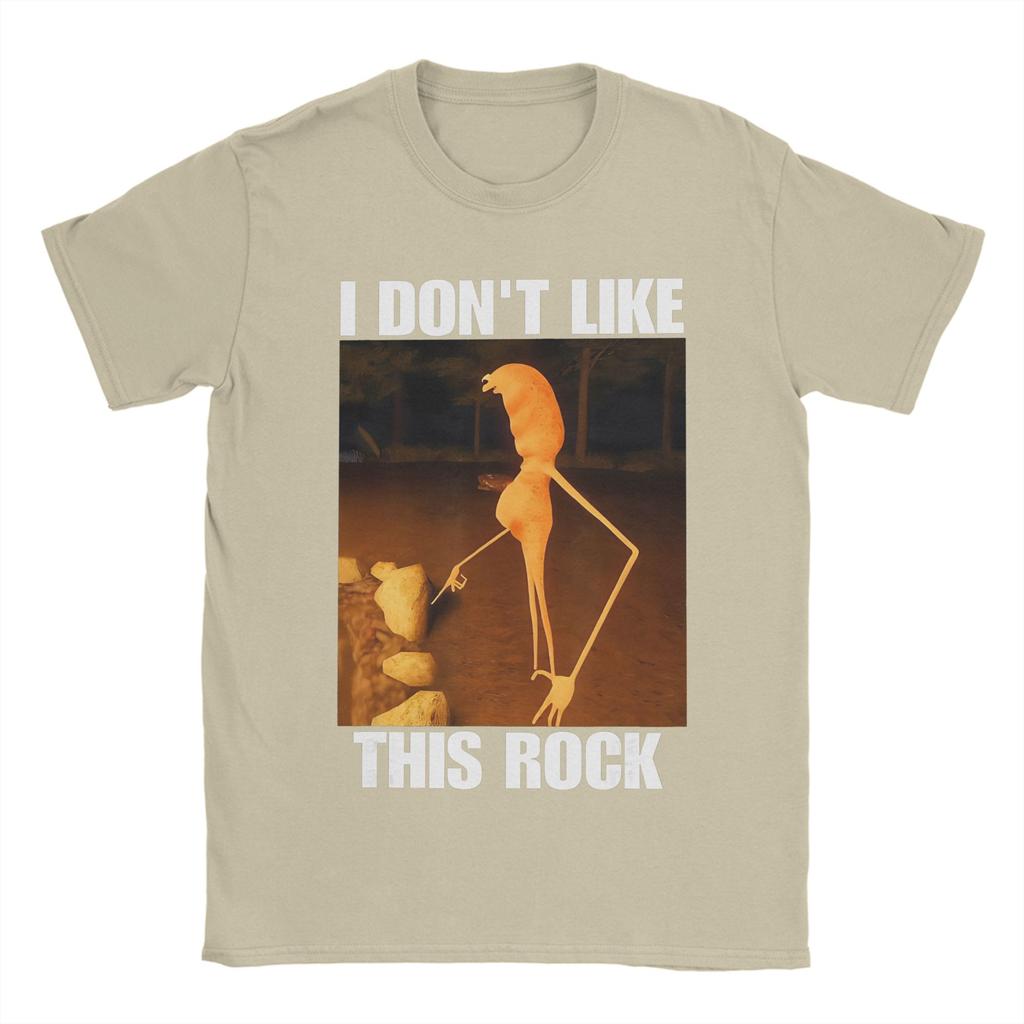 Hommes Femmes Imprimé Graphique Marcus Le Ver Je N'aime Pas Cette Roche T-shirt Coton T-shirts Vêtements